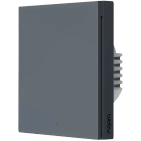 AQARA Smart Wall Switch H1 Smart Remote Control WS-EUK03-GRAY (Smart wall switch H1 (with neutral, single rocker)) for Sockets — Image №1