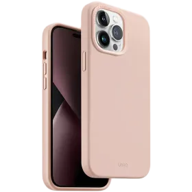 UNIQ Case Lino Hue MagClick with MagSafe, Pink for iPhone 14 Pro Max — Image №1