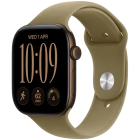 Apple Watch Series 12 GPS, 42χιλ., Dark Bronze, Olive Sport Band, M/L — Εικών №1