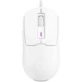 LORGAR MSA10 Gaming Mouse, Wired, White — Image №1