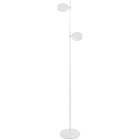 ZAFFERANO SUPER O FLOOR LAMP 2 L. 250x1600mm. MATT WHITE 2x3.5W 27/31/40K-5Vdc — Image №1