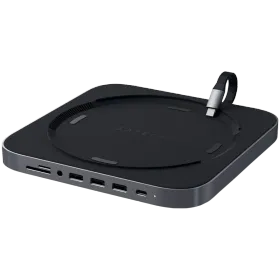 SATECHI  Type-C Aluminum Stand & Hub  Multiport Adapter Type-C Aluminum Stand & Hub Space Gray — Image №1