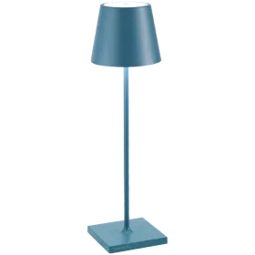 ZAFFERANO POLDINA PRO TABLE LAMP 111x380mm. PAINTED BLUE 2.2W LED 185/203lm. — Image №1