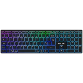 CANYON Keyboard HKB-W11, Wireless, Black, United Kingdom/US EN — Image №1