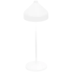 ZAFFERANO AMELIE PRO TABLE LAMP 120x340mm. PAINTED MATT WHITE 3.0W LED 95-130lm. — Εικών №1
