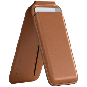 SATECHI Wallet Vegan-Leather Magnetic Wallet Stand , Коричневый — Изображение №1