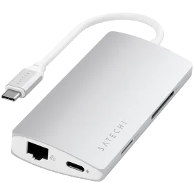 SATECHI  Multi-Port Adapter V2  Multiport Adapter  Silver — Image №1