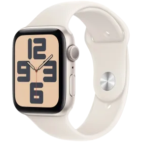 Apple Watch SE GPS Gen.2 (2024), 44mm, Starlight, Starlight Sport Band, S/M — Image №1