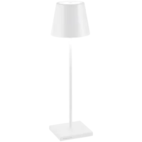 ZAFFERANO POLDINA PRO TABLE LAMP 111x380mm. MATT WHITE 2.2W LED 185/203lm. — Изображение №1