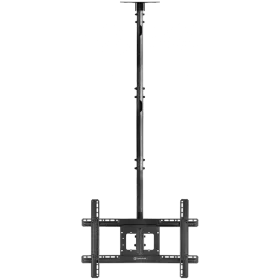 ONKRON Ceiling TV Mount Tilt Swivel for 32" to 80" Screens up to 68 kg, Black, VESA: 100x100 - 600x400 — Изображение №1