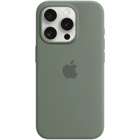 APPLE Θήκη Silicone Case with MagSafe με MagSafe, Cypress for iPhone 15 Pro — Εικών №1