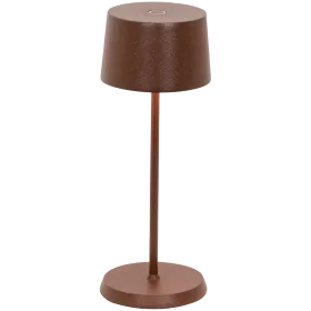 ZAFFERANO OLIVIA MICRO TABLE LAMP 75x200mm. PAINTED MATT RUST 2.2W LED 65-72lm. — Image №1