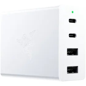 RAZER Power Adapter 4*USB/USB-C, 130 W, Mercury 2*USB Type-C, 2*4-pin USB (type A) — Image №1