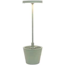 ZAFFERANO POLDINA REVERSO TABLE LAMP 110x350mm. PAINTED SAGE GREEN 2.3W LED — Εικών №1
