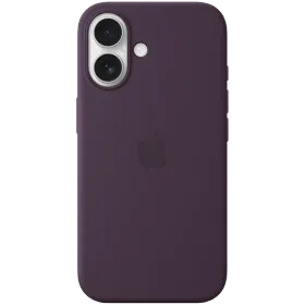 APPLE Θήκη Silicone Case with MagSafe με MagSafe, Δαμάσκηνο for iPhone 16 — Εικών №1