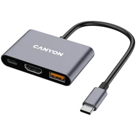 CANYON  DS-4  USB Hub  Gray — Image №1