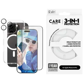 PANZERGLASS Чехол Flagship 3-in-1 Bundle with MagSafe, Прозрачный для iPhone 16 Pro — Изображение №1