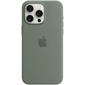 APPLE Θήκη Silicone Case with MagSafe με MagSafe, Cypress for iPhone 15 Pro Max — Εικών №1