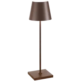 ZAFFERANO POLDINA PRO TABLE LAMP 111x380mm. PAINTED RUST 2.2W LED 185/203lm. — Image №1