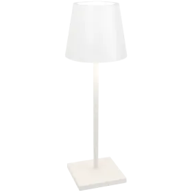 ZAFFERANO POLDINA L DESK LAMP 165x497mm. PAINTED MATT WHITE 5.5W LED 400lm. — Εικών №1