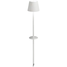 ZAFFERANO POLDINA FLOOR LAMP WITH PEG 111x600mm. MATT WHITE 2.2W LED 185/203 lm. — Εικών №1