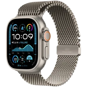 Apple Watch Ultra 2 2024, 49mm, Natural Titanium, Natural Titanium Milanese Loop, Large — Image №1
