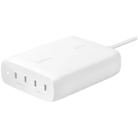 BELKIN Power Adapter 4*USB-C, 200 W, White — Image №1
