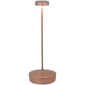 ZAFFERANO SWAP TABLE LAMP 100x290mm. MATT BRONZE 2.0W LED 22/27/3000K- 5Vdc max 2A-IP65 — Image №1