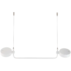 ZAFFERANO SUPER O HANGING LAMP 770x122x3000mm. MATT WHITE 2x3.5W 27/31/40K-5Vdc — Εικών №1