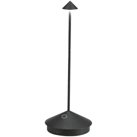 ZAFFERANO PINA PRO TABLE LAMP 105x290mm. PAINTED MATT BLACK 2.2W LED 173lm. — Εικών №1