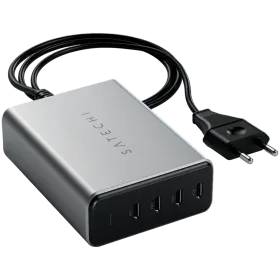 SATECHI Power Adapter 4*USB-C, 165 W, Space Gray — Image №1
