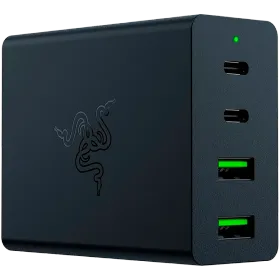 RAZER Power Adapter 4*USB/USB-C, 130 W, Matte Black 2*USB Type-C, 2*4-pin USB (type A) — Image №1