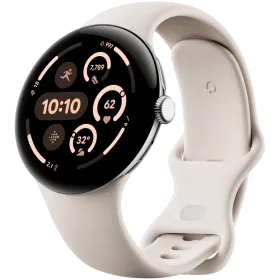 GOOGLE Pixel Watch 3 Smart Watch, 45mm, Silver — Image №1