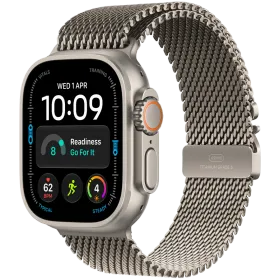 Apple Watch Ultra 4 GPS + Cellular, 49мм, Natural, Natural Titanium Milanese Loop, L — Изображение №1 Apple Watch Ultra 4 GPS + Cellular, 49мм, Natural, Natural Titanium Milanese Loop, L — Изображение №1