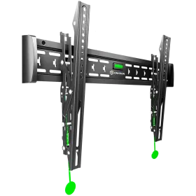 ONKRON Tilting TV Wall Mount for 43 to 85-inch Flat Panel TVs Digital Panels 68,2 kg, Black VESA: 75x75 - 600x400 — Image №1