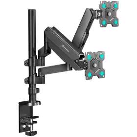 ONKRON Dual Monitor Desk Mount Stand for 13” to 32" Screens up to 8 kg, Black — Image №1