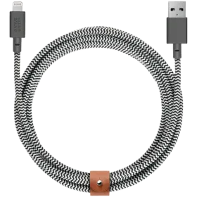 NATIVE UNION Καλώδιο USB σε Lightning, 3 μετρητής, Ζέβρα — Εικών №1
