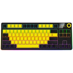 LORGAR KBP70TKLW Gaming Keyboard, Wireless, Yellow, EN — Image №1