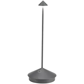 ZAFFERANO PINA PRO TABLE LAMP 105x290mm. PAINTED DARK GREY 2.2W LED 173lm. — Εικών №1