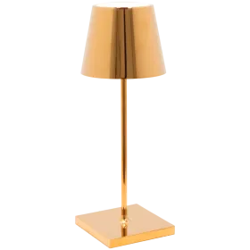 ZAFFERANO POLDINA PRO MINI TABLE LAMP 111x300mm. GOLD 2.2W LED 192/200lm. — Εικών №1