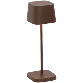ZAFFERANO OFELIA MICRO TABLE LAMP 67x67x200mm. PAINTED RUST 2.2W LED 60-73lm. — Image №1