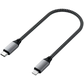 SATECHI USB-C to Lightning Cable, 0.25 m, Space Gray — Image №1