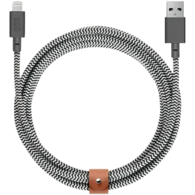 NATIVE UNION Προσαρμογέας USB σε Lightning, 1.2 μετρητής, Ζέβρα — Εικών №1