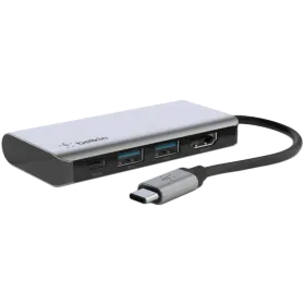 BELKIN  Connect  Docking Station USB-C 4-in-1 Multiport Adapter Space Gray — Image №1