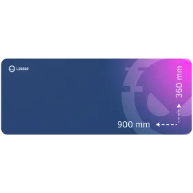 Παιχνίδι ποντικιού Lorgar 900mm x 360mm x 3mm, Μωβ — Εικών №1