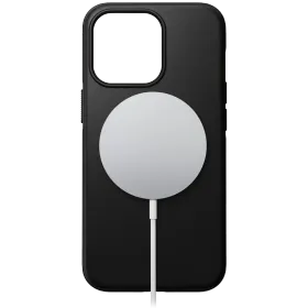 NOMAD Case Modern Leather Case with MagSafe, Black for iPhone 13 — Image №1