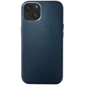 DECODED Case Leather Case with MagSafe, Navy for iPhone 13 — Image №1
