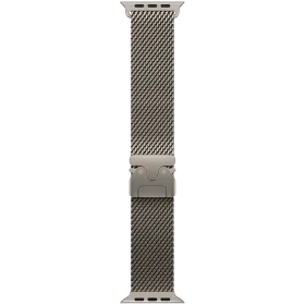 Apple 49mm Milanese Loop Ζώνη Milanese Loop Natural Titanium Για Apple Watch 44/45/46/49 mm — Εικών №1