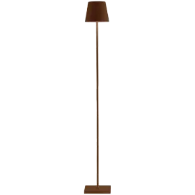ZAFFERANO POLDINA PRO L FLOOR LAMP 170x170x1220mm. PAINTED CORTEN 5.5W LED 400lm. — Image №1