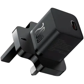 BASEUS Power Adapter USB-C, 20 W, Black — Image №1